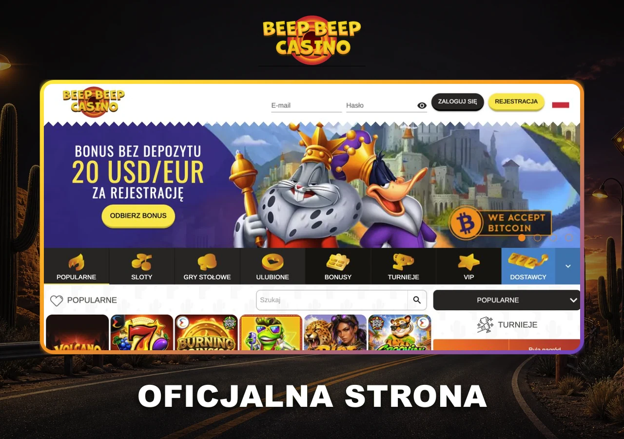 Oficjalna strona Beep Beep Casino w Polsce